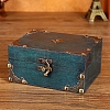 Retro Wood Jewelry Storage Box with Lock PW-WG74764-01-1