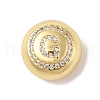 Rack Plating Brass & Cubic Zirconia Pendants KK-Z047-07G-G-RS-1