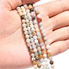 Natural Flower Amazonite Beads Strands X-G-G545-06-2