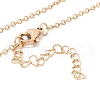 Natural Shell Tulip Pendant Necklace with 304 Stainless Steel Chains for Women NJEW-C016-15G-4