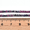 Natural Red Corundum/Ruby and Sapphire Beads Strands G-T141-70-5