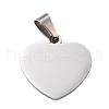 Tarnish Resistant 304 Stainless Steel Stamping Blank Tag Pendants STAS-L220-02C-A01-2