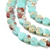 Dyed Synthetic Imperial Jasper Beads Strands G-M403-A38-01-4