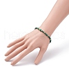 Natural Malachite Beaded Bracelets BJEW-JB06469-3