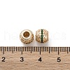 Brass Micro Pave Cubic Zirconia Beads KK-C071-07KCG-03-3