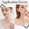 SUNNYCLUE 12Pcs 2 Colors 304 Stainless Steel Round Snake Chain Necklaces Set NJEW-SC0001-12-5