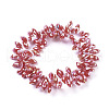 Imitation Jade Opaque Solid Color Glass Beads Strands EGLA-L020-NB-M2-4