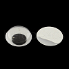 Black & White Plastic Wiggle Googly Eyes Buttons DIY Scrapbooking Crafts Toy Accessories with Label Paster on Back KY-S002B-15mm-1