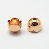 Flower Grade AAA Brass Bead Caps KK-O093-16-NR-1