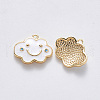 Brass Enamel Pendants KK-T049-036G-NF-2