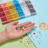 24 Style Round Glass Seed Beads SEED-YW0001-64-8