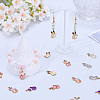 SUNNYCLUE 48Pcs 8 Styles Painted Alloy Pendants FIND-SC0010-26-4