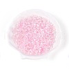Transparent Spray Painted Glass Beads EGLA-N018-4mm-11-1