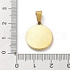 Ion Plating(IP) 304 Stainless Steel Pendants STAS-Q311-01G-01-3