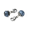 Electroplate Faceted Glass Pendants HJEW-TAC0004-09-2
