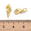 Rack Plating Brass Lobster Claw Clasps X-KK-F090-26G-01-3