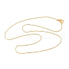 Brass Cardano Chain Necklaces for Women Men NJEW-Z068-06G-4