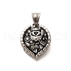 304 Stainless Steel Pendants STAS-Z110-39AS-1
