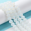 Imitation Jade Solid Color Glass Beads Strands EGLA-A034-J4mm-MD06-3