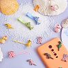 34Pcs Dinosaur Resin Charms Crocodile Ornaments Slime Resin Animal Flatback Embellishments for DIY Phonecase Decor Scrapbooking Crafts Jewelry Making Supplies JX478A-5