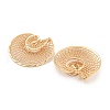 Rack Plating Brass Hollow Pendants KK-P244-14KCG-2