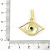Brass Micro Pave Cubic Zirconia Slide Charms KK-D317-135G-3