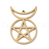304 Stainless Steel Pendants STAS-B062-13G-1