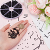 HOBBIESAY 64G 8 Styles Glass Bugle Beads Sets SEED-HY0001-24-3