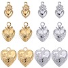 SUNNYCLUE 12Pcs 6 Styles Ion Plating(IP) 304 Stainless Steel Charms STAS-SC0008-82-1
