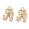 Rack Plating Brass Clear Cubic Zirconia Pendants KK-M102-21G-A-1