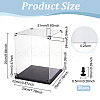 Transparent Acrylic Minifigures Display Case ODIS-WH0043-92B-2