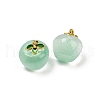 Transparent Glass Apple Pendants X1-DGLA-E004-16L-2