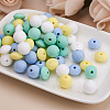 80Pcs 8 Style Food Grade Eco-Friendly Silicone Beads SIL-TA0001-03-14