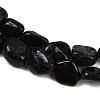 Natural Black Tourmaline Beads Strands G-Q060-E15-4