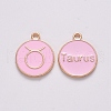 Alloy Enamel Pendants X-ENAM-S124-01B-09C-1