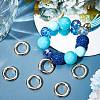 SUNNYCLUE 6Pcs Brass Spring Gate Rings KK-SC0004-72-4