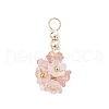 12Pcs Flower Transparent Acrylic Pendants PALLOY-JF03895-3