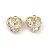 Brass Micro Pave Cubic Zirconia Charms KK-R226-06G-05-1