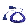 Adjustable Glass Seed Beads Braided Bead Bracelets BJEW-JB04777-2
