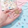 200Pcs 10 Colors Opaque Acrylic Bead Caps OACR-CJ0001-43-5