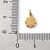 316 Surgical Stainless Steel Enamel Pendants STAS-K258-40D-G-3