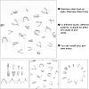 Unicraftale 120Pcs Bail Kit for DIY Pendant Making STAS-UN0031-22-4