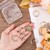Beebeecraft 10Pcs Alloy Spring Rings Clasps FIND-BBC0002-41-3