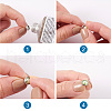 100Pcs 304 Stainless Steel Stud Earrings Findings STAS-TAG0001-16-4