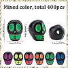 SUNNYCLUE 400Pcs Opaque Black Acrylic Beads MACR-SC0001-66-2