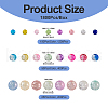 1800Pcs 24 Style Spray Painted & Baking Painted & Translucent Crackle Glass Beads CCG-TA0002-02-3