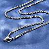 Non-Tarnish 304 Stainless Steel Rope Chain Necklaces X-STAS-M174-014P-B-1