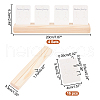 4Pcs Wooden Jewelry Display Card Stands ODIS-WH0027-046-2
