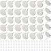 Unicraftale 160Pcs 304 Stainless Steel Stud Earring Findings and 160Pcs Plasric Ear Nuts STAS-UN0034-91-1
