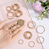 SOFPLATE 40Pcs 4 Styles Zinc Alloy Linking Rings FIND-SP0002-79G-3
